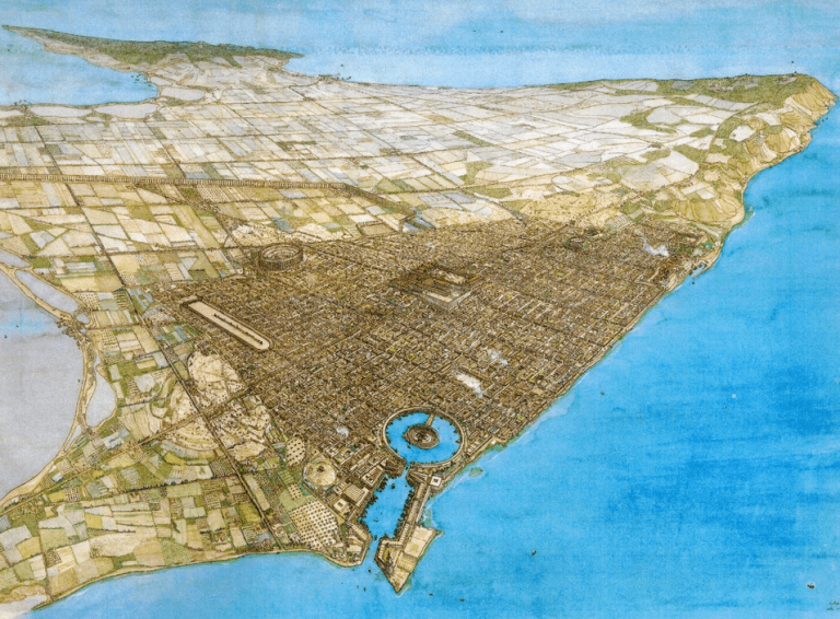 Ancient City of Carthage Map Roman Land Wondering Maps